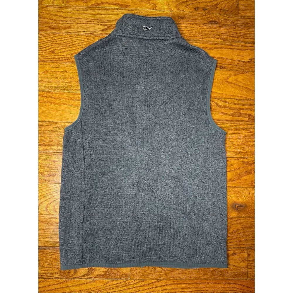 Vineyard Vines Men’s Vest Gray w/ Navy Trim Size XS - Picture 2 of 6